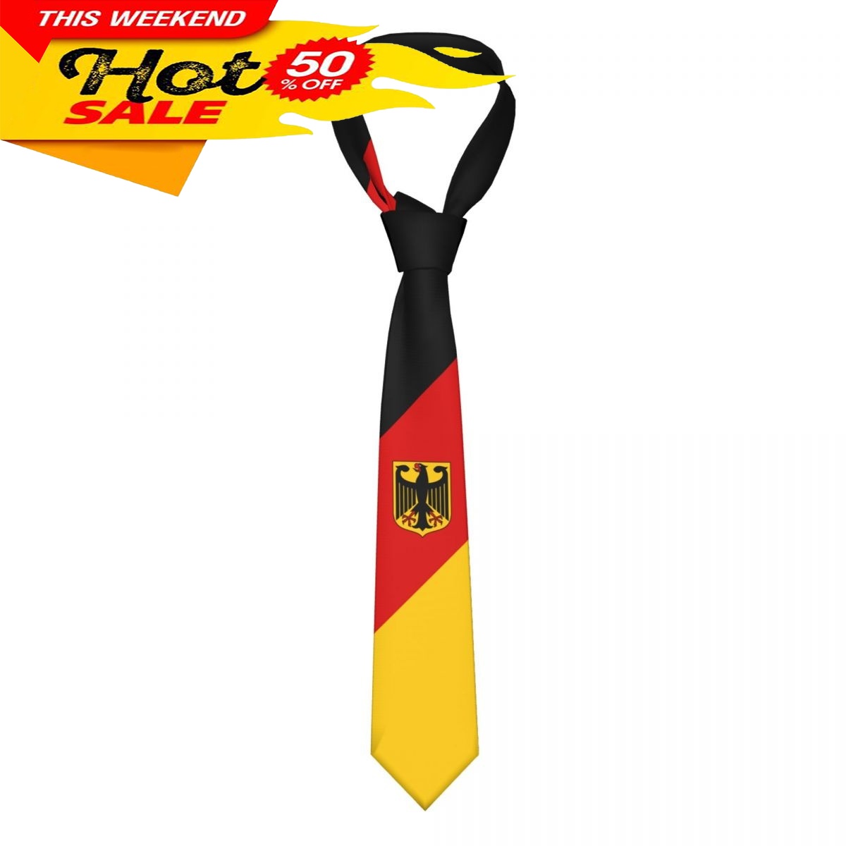 Women'S Fashion Business Casual - Gravata com Emblema da Bandeira da
