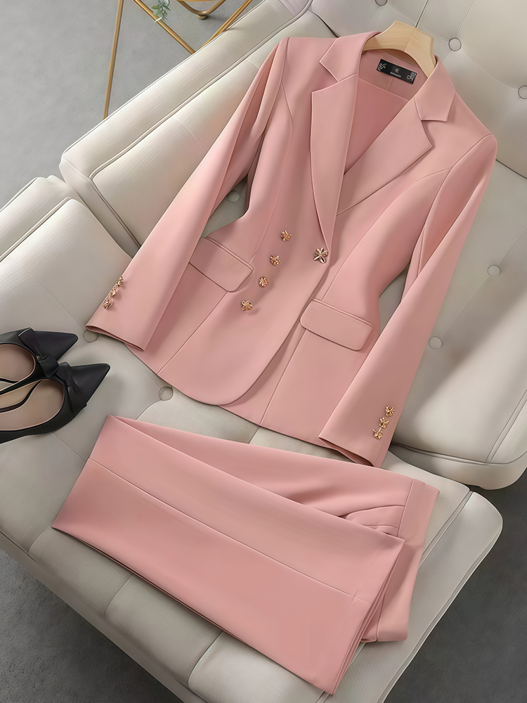 Women'S Fashion Business Casual - Conjunto de temperamento feminino, 2 peças,