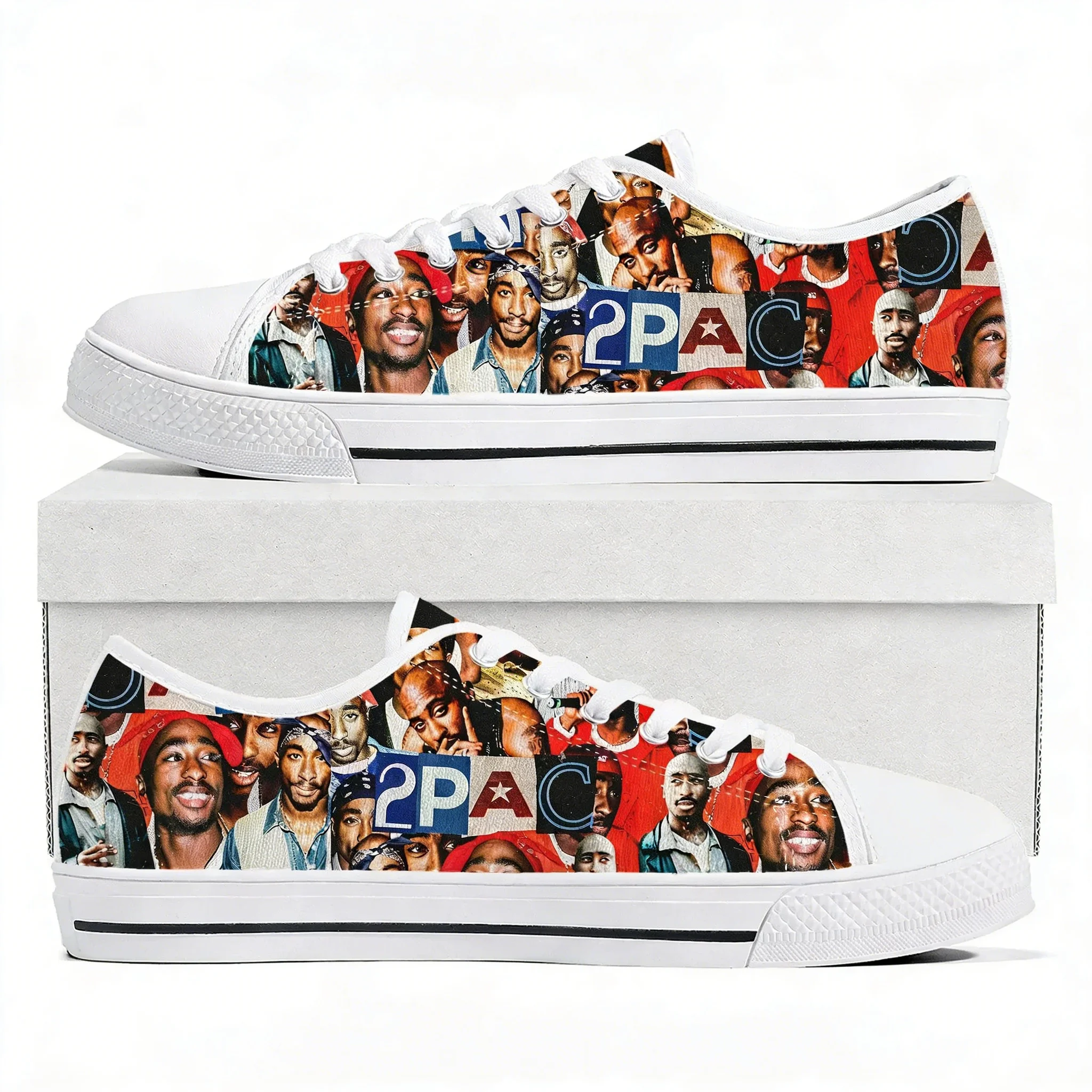 Women'S Fashion Business Casual - Tênis Cano Baixo Rap 2Pac Tupac