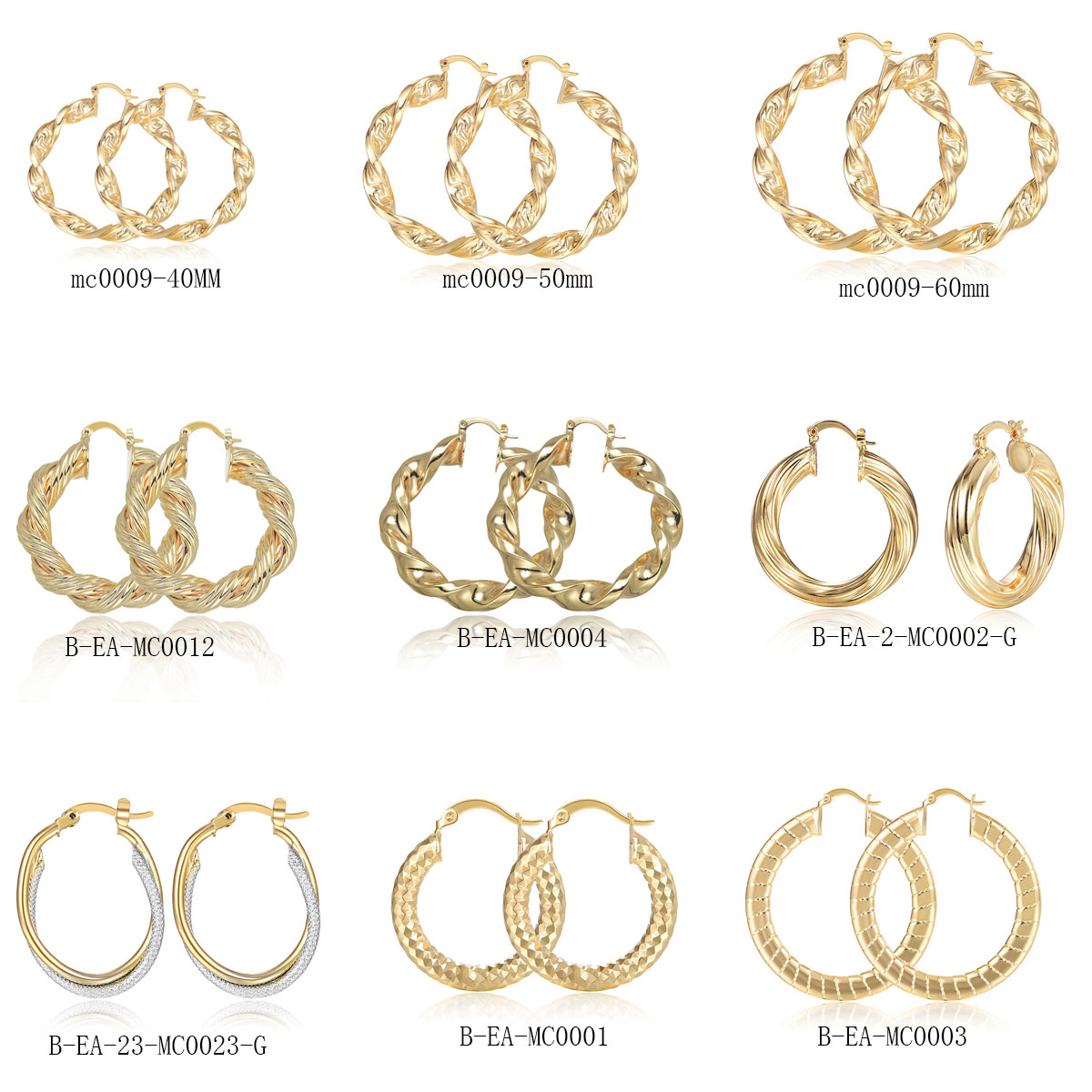 Women'S Fashion Website - 18k Banhado a Ouro Brincos Circulares