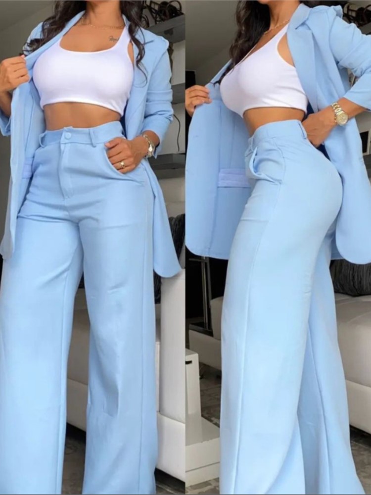 Novo outono moda feminina sóli - Women'S Fashion Business Casual avaliação e preço