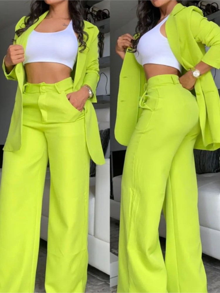 Novo outono moda feminina sóli - Women'S Fashion Business Casual avaliação e preço