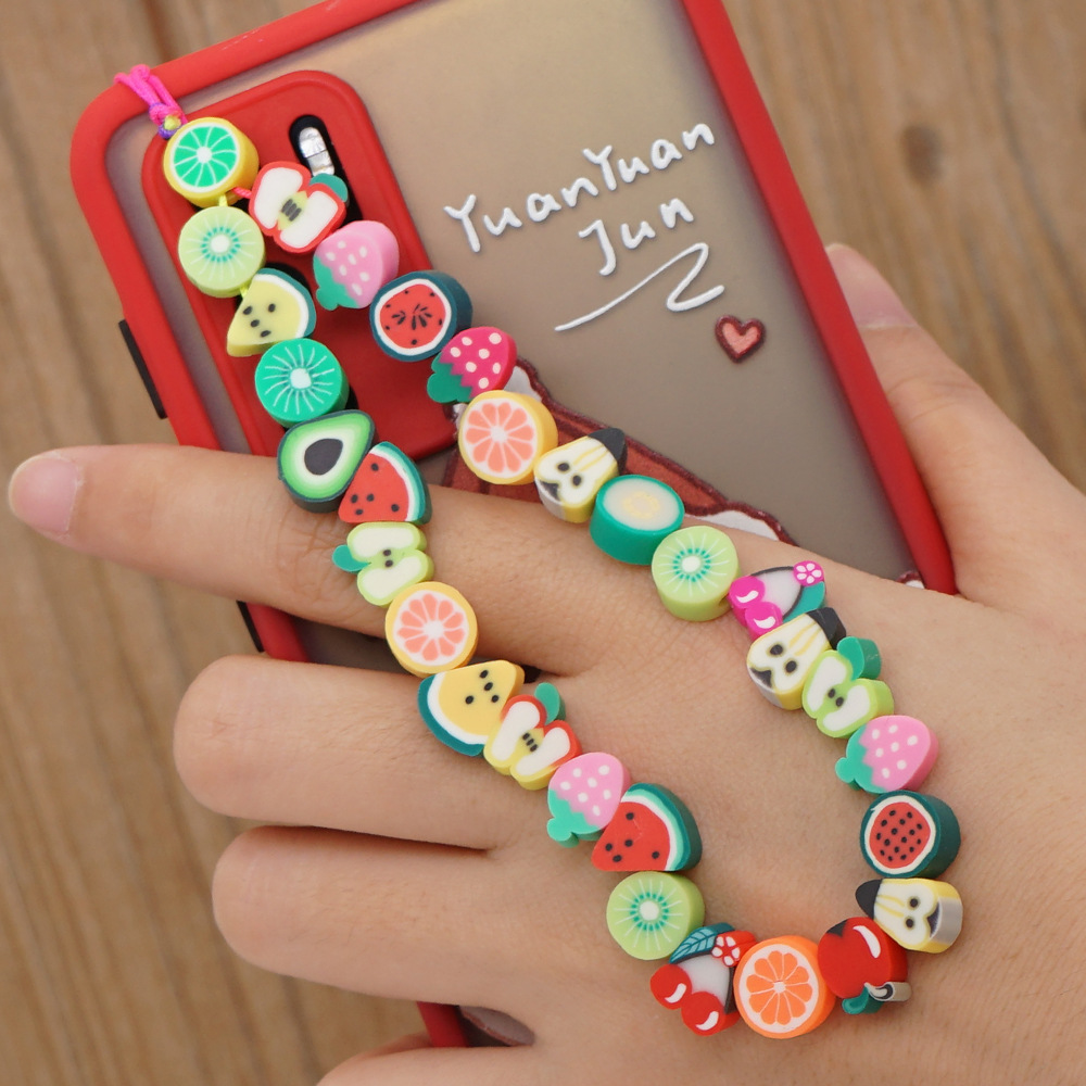 Cute Fruit Bead Telefone Strap - Fashion Women Picture avaliação e preço