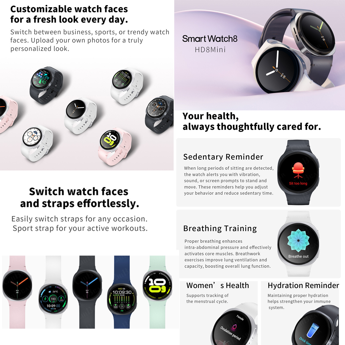Novos Relógios 2026: Smartwatc - Women Fashion Zone avaliação e preço