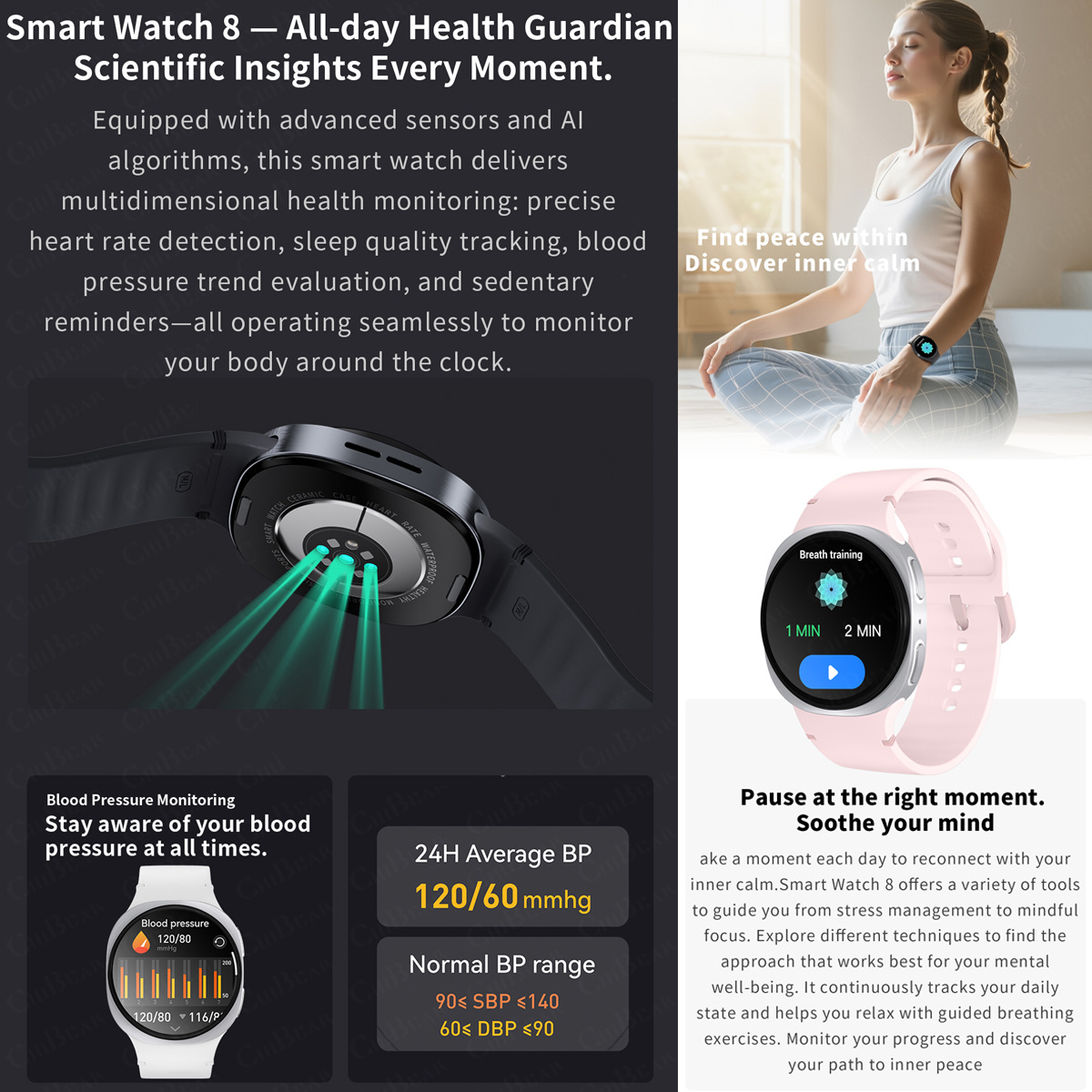 Novos Relógios 2026: Smartwatc - Women Fashion Zone avaliação e preço
