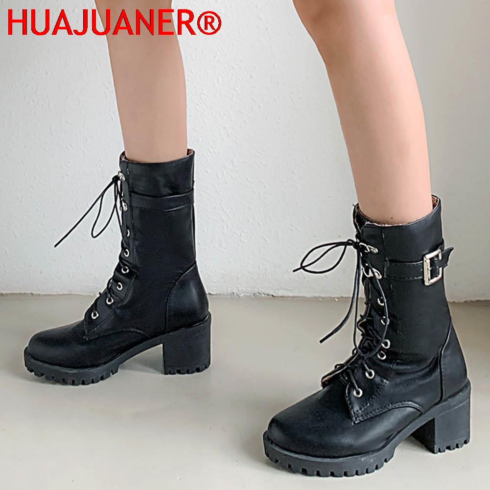 HUAJUANER 2026 Botas de Couro  - Xxl Women Fashion avaliação e preço