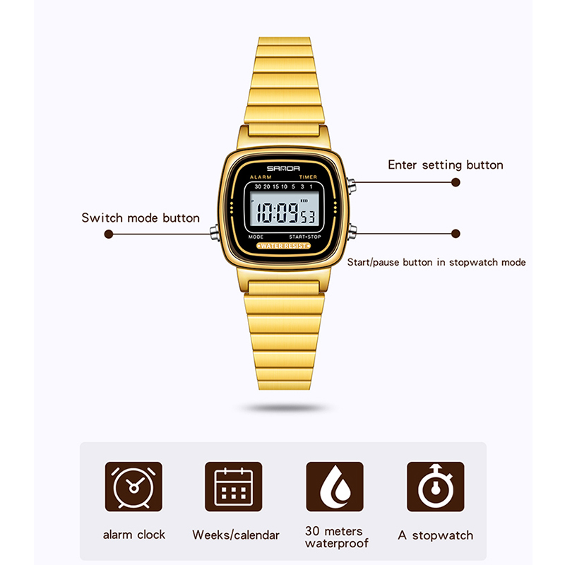 SANDA-Relógio feminino de quar - Women Fashion Zone avaliação e preço