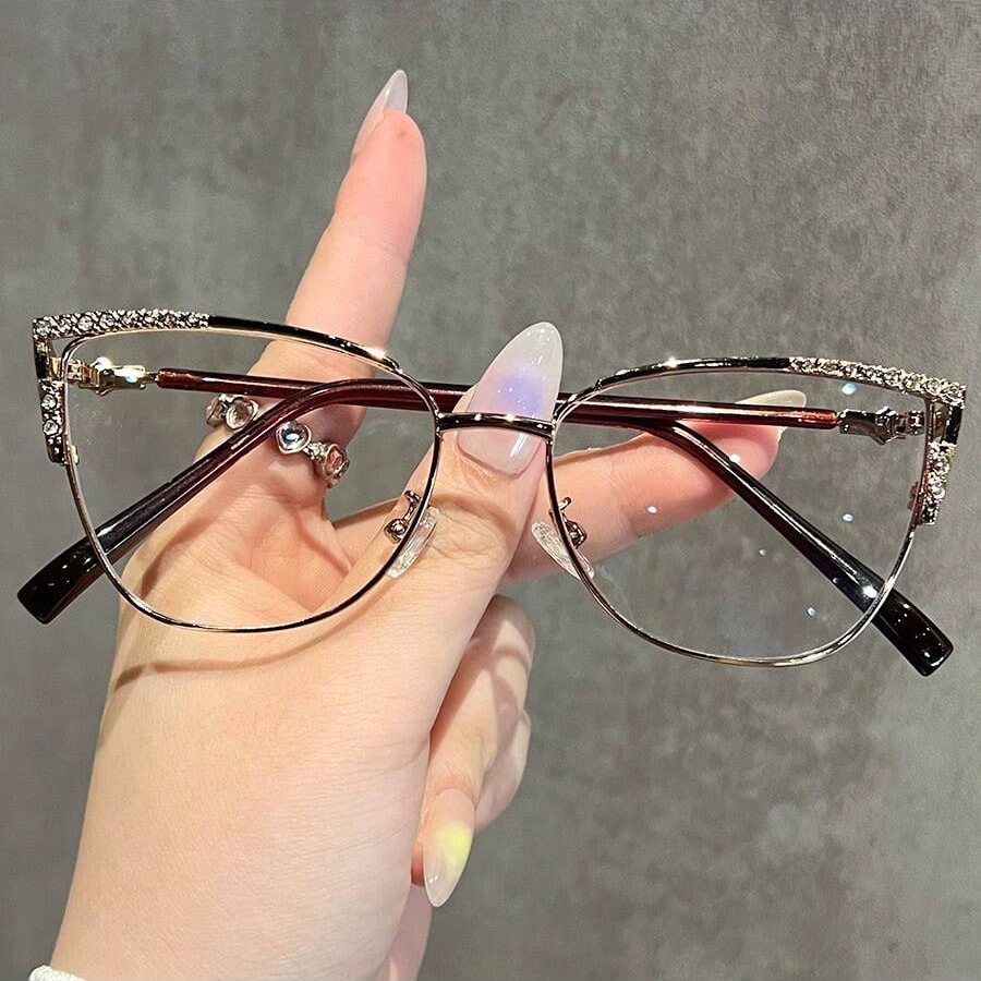 1pc moda feminina óculos sem p - Women'S Fashion Glasses Non Prescription avaliação e preço
