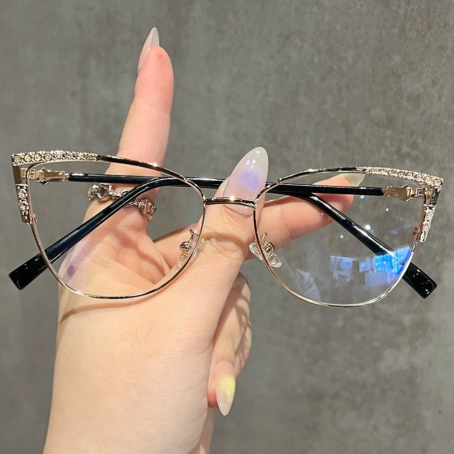 1pc moda feminina óculos sem p - Women'S Fashion Glasses Non Prescription avaliação e preço