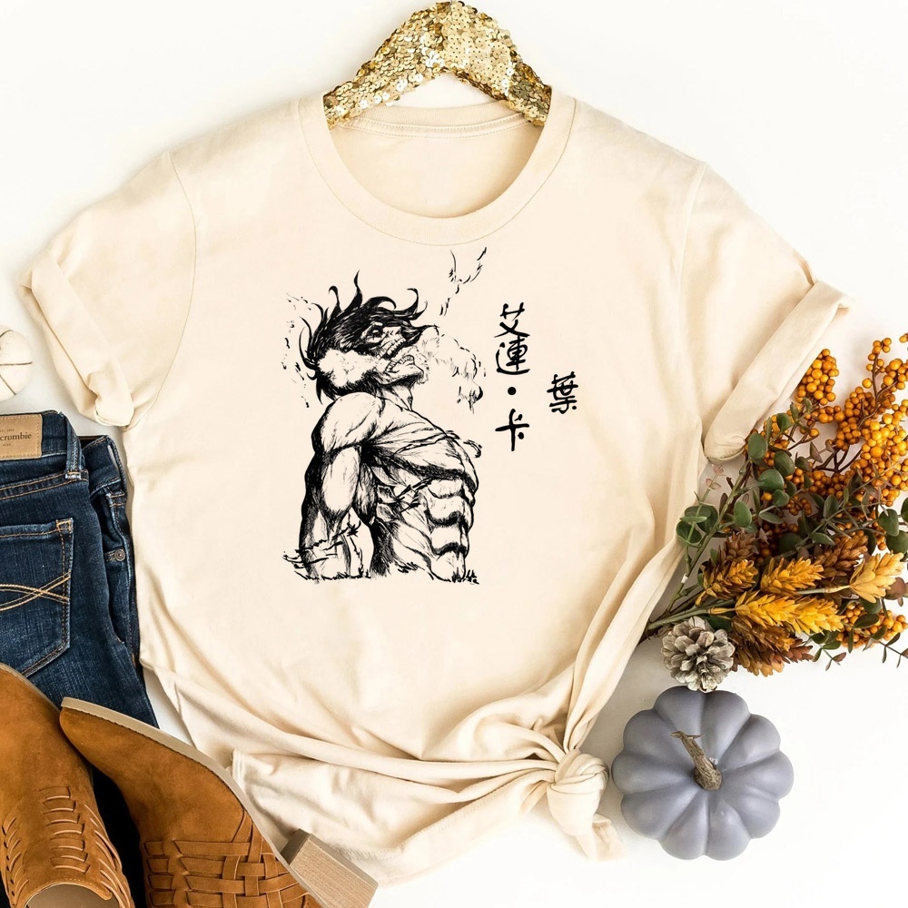 Camiseta Attack on Titan, moda - Women Fashion 80S avaliação e preço