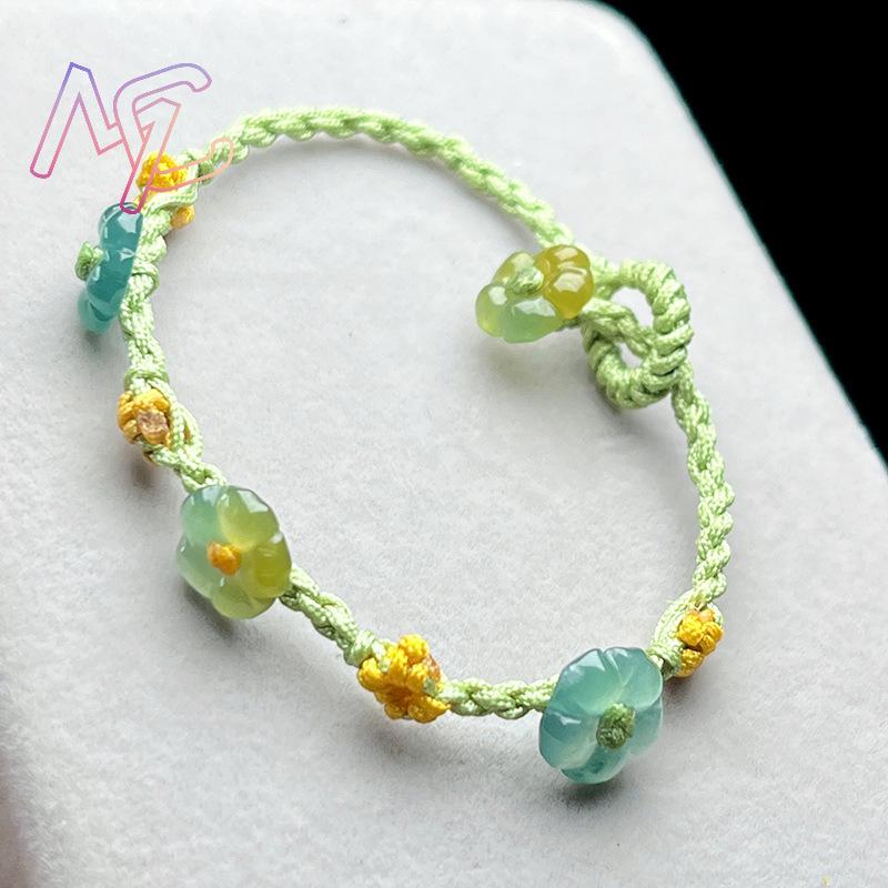 Myanmar jadeite flor pulseira  - Women Fashion Designers avaliação e preço