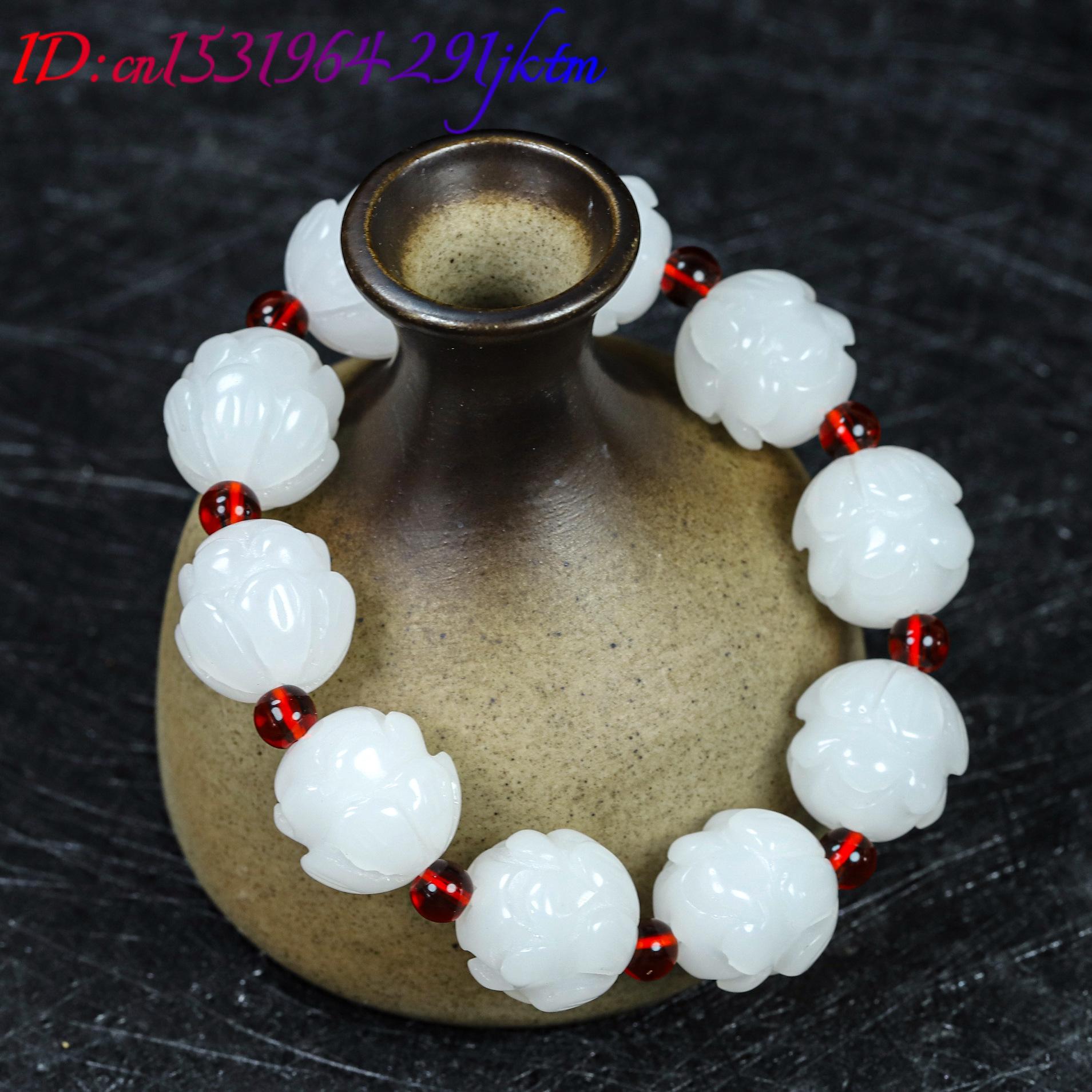 Pulseira de Jade Real Branca c - Women Fashion Designers avaliação e preço