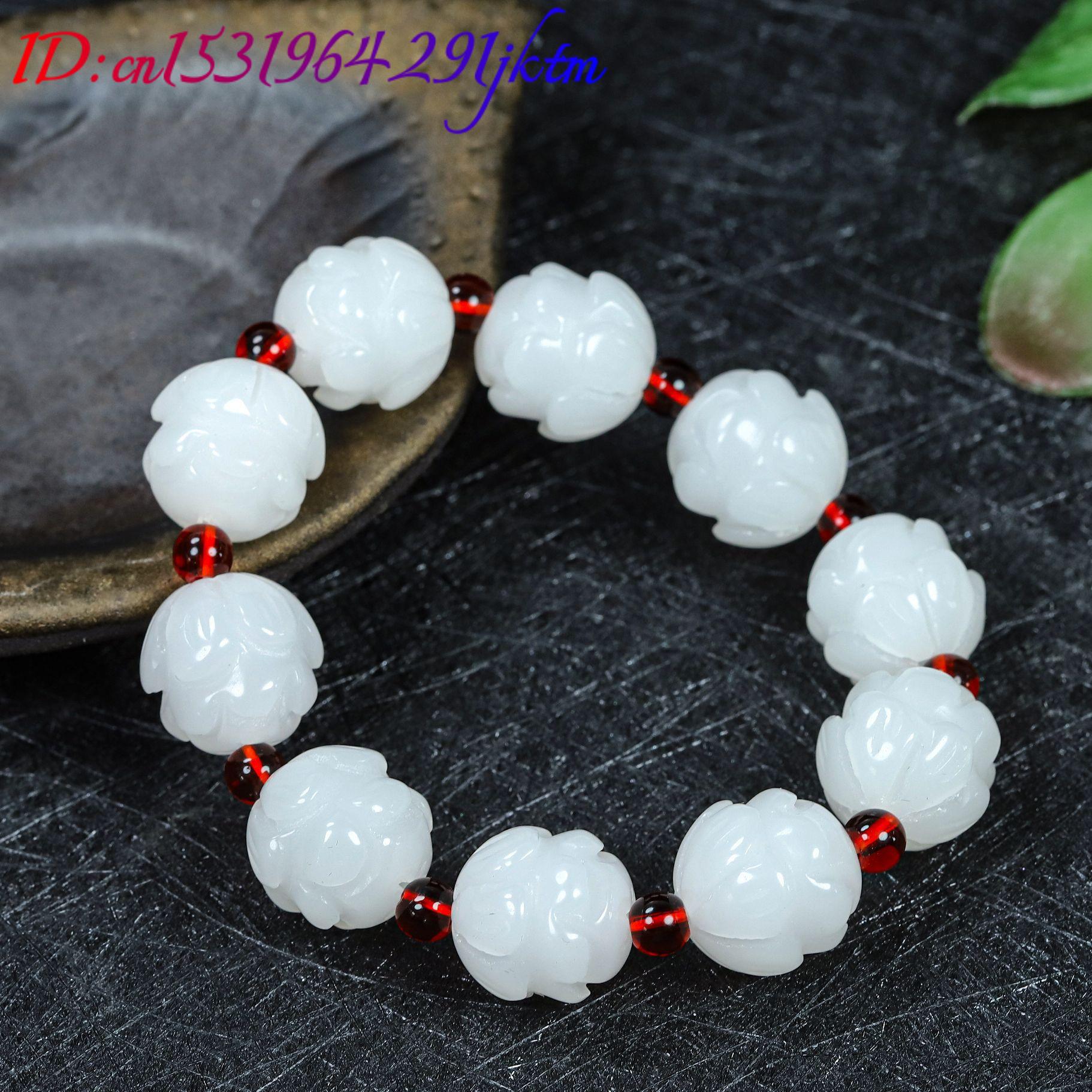 Pulseira de Jade Real Branca c - Women Fashion Designers avaliação e preço