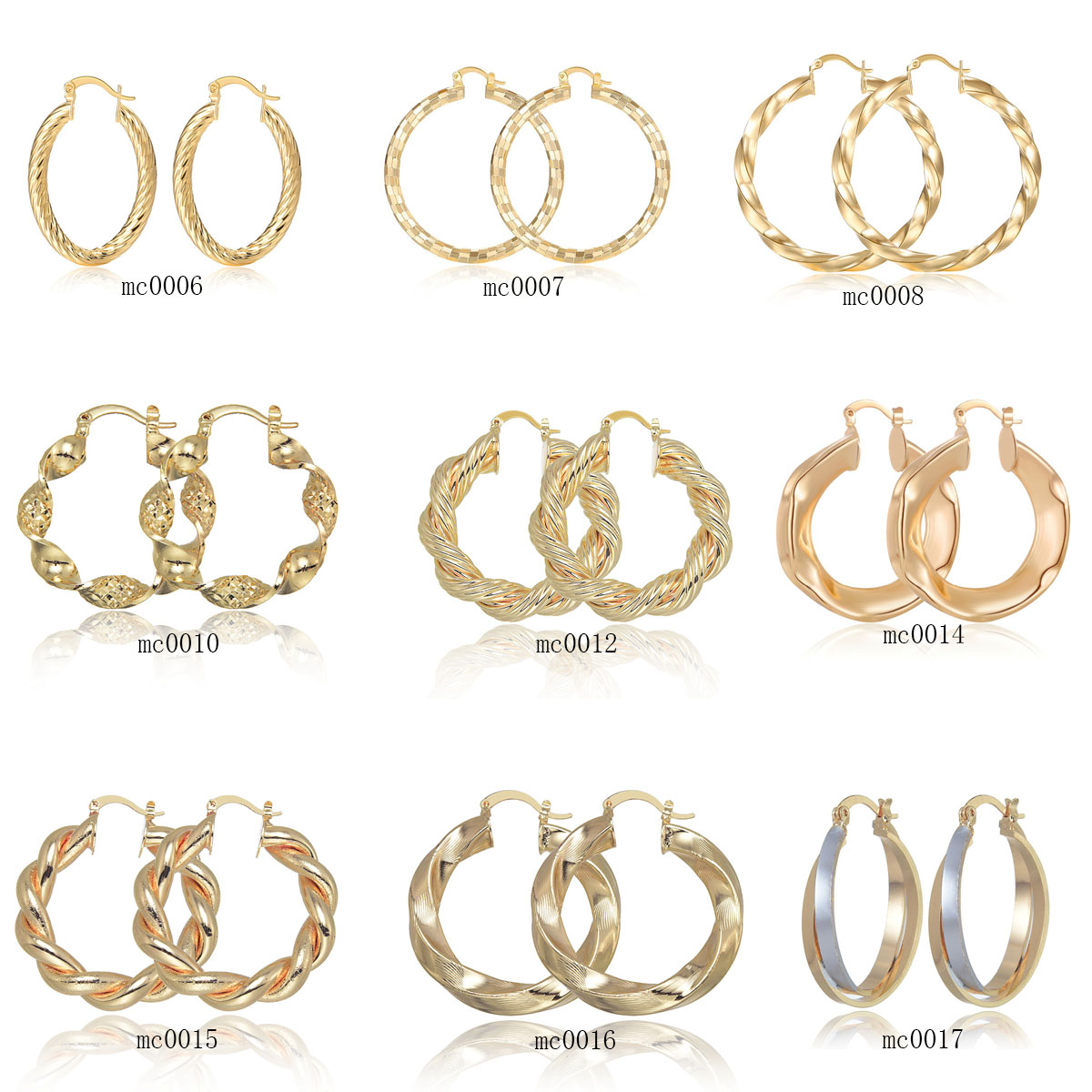 18k Banhado a Ouro Brincos Cir - Women'S Fashion Website avaliação e preço