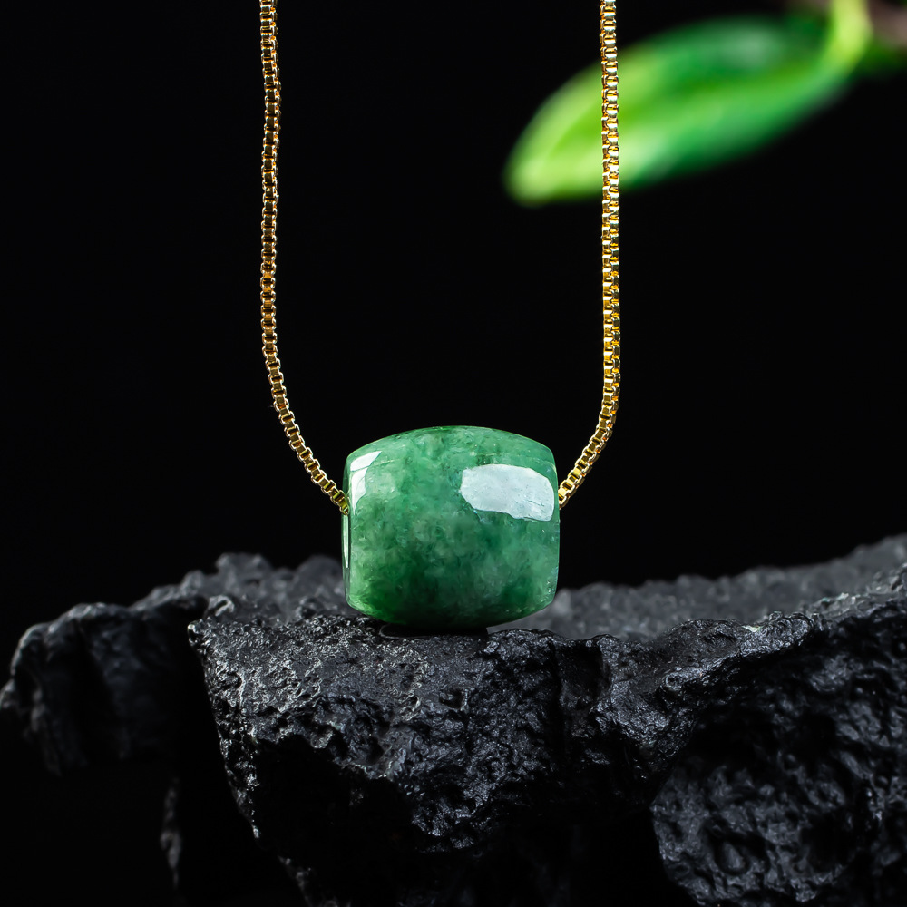 Natural real jade grânulo ping - Women Fashion Designers avaliação e preço
