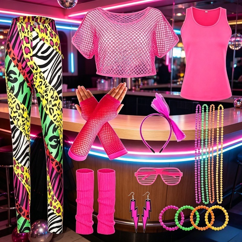 Conjunto de Moda Brilhante Ret - Women Fashion 80S avaliação e preço