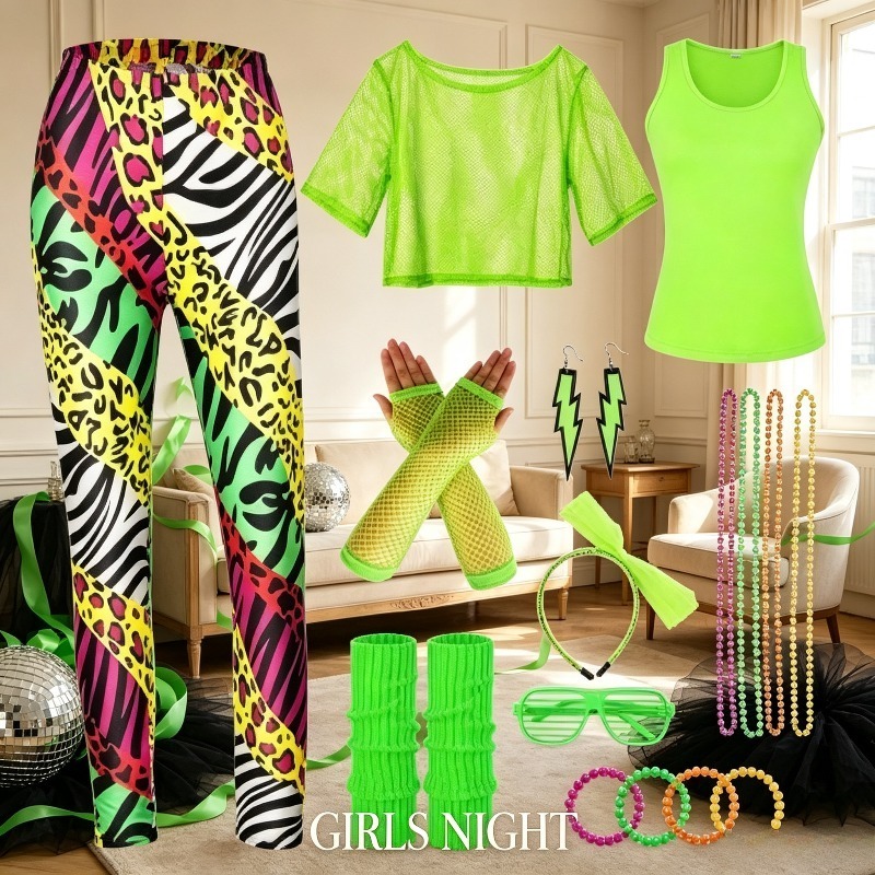Conjunto de Moda Brilhante Ret - Women Fashion 80S avaliação e preço
