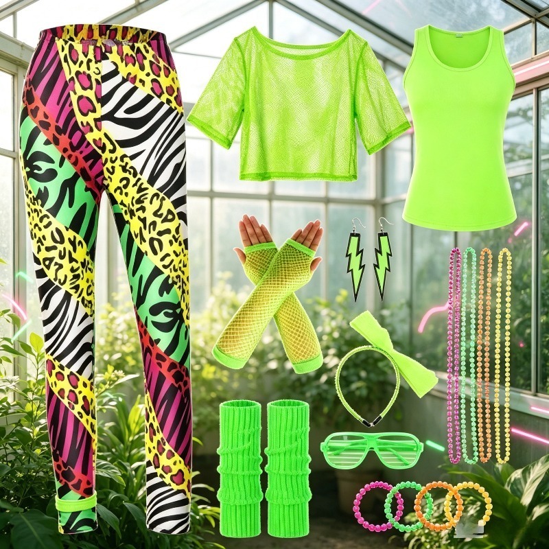 Conjunto de Moda Brilhante Ret - Women Fashion 80S avaliação e preço